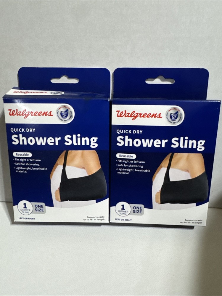 2 X Walgreens Quick Dry Shower Sling~Quick Dry