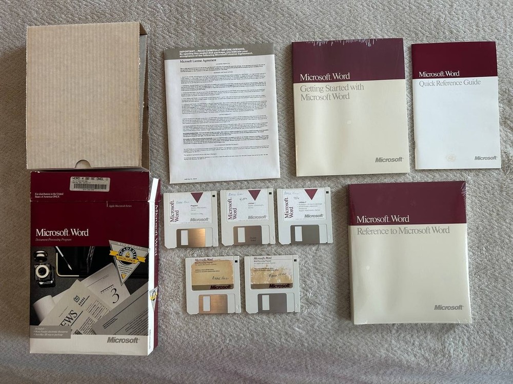 Microsoft Word 4.00 AE for Apple Macintosh Systems