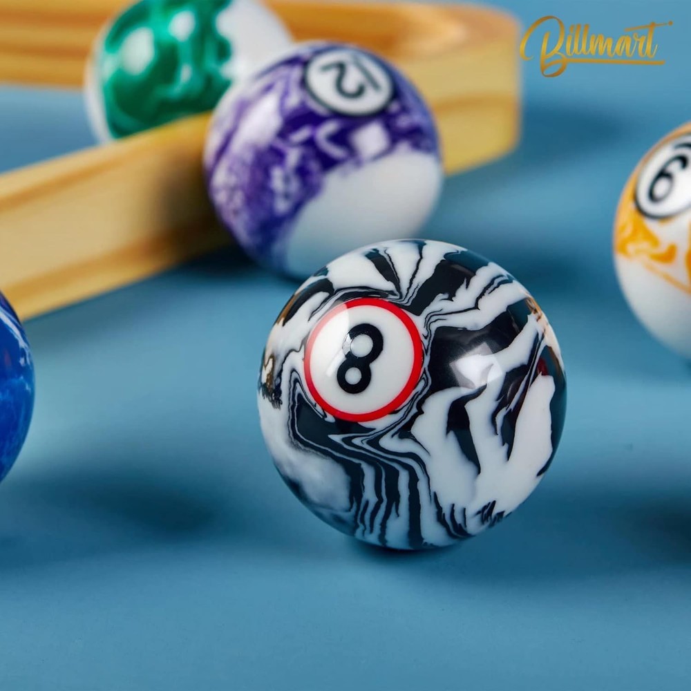 Billiard Balls Set 16 Pool Table Marble Premium