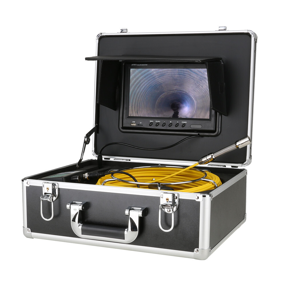 Sewer Camera 17MM 9" IPS Screen Pipeline Inspection Camera with DVR Function