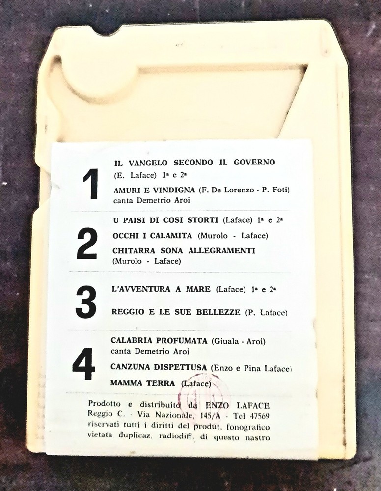 Folklore Di Enzo Laface , 8-track Stereo