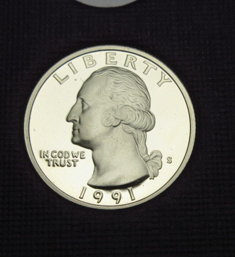 1991 S Proof Washington Quarter