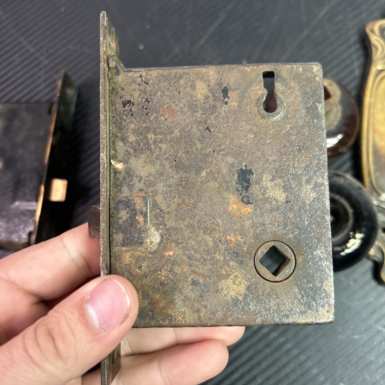 Vintage Door Hardware Lot Parts Not Complete