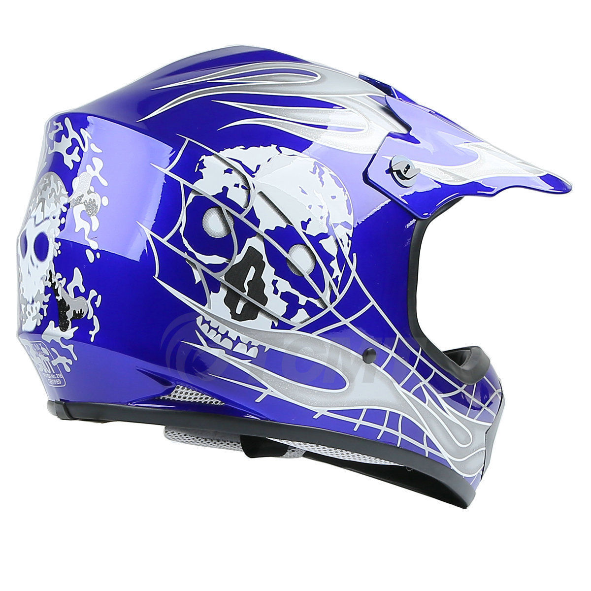 DOT Youth Kids Motorcycle Helmet Off-Road Dirt Bike Street Racing ATV UTV S-XL