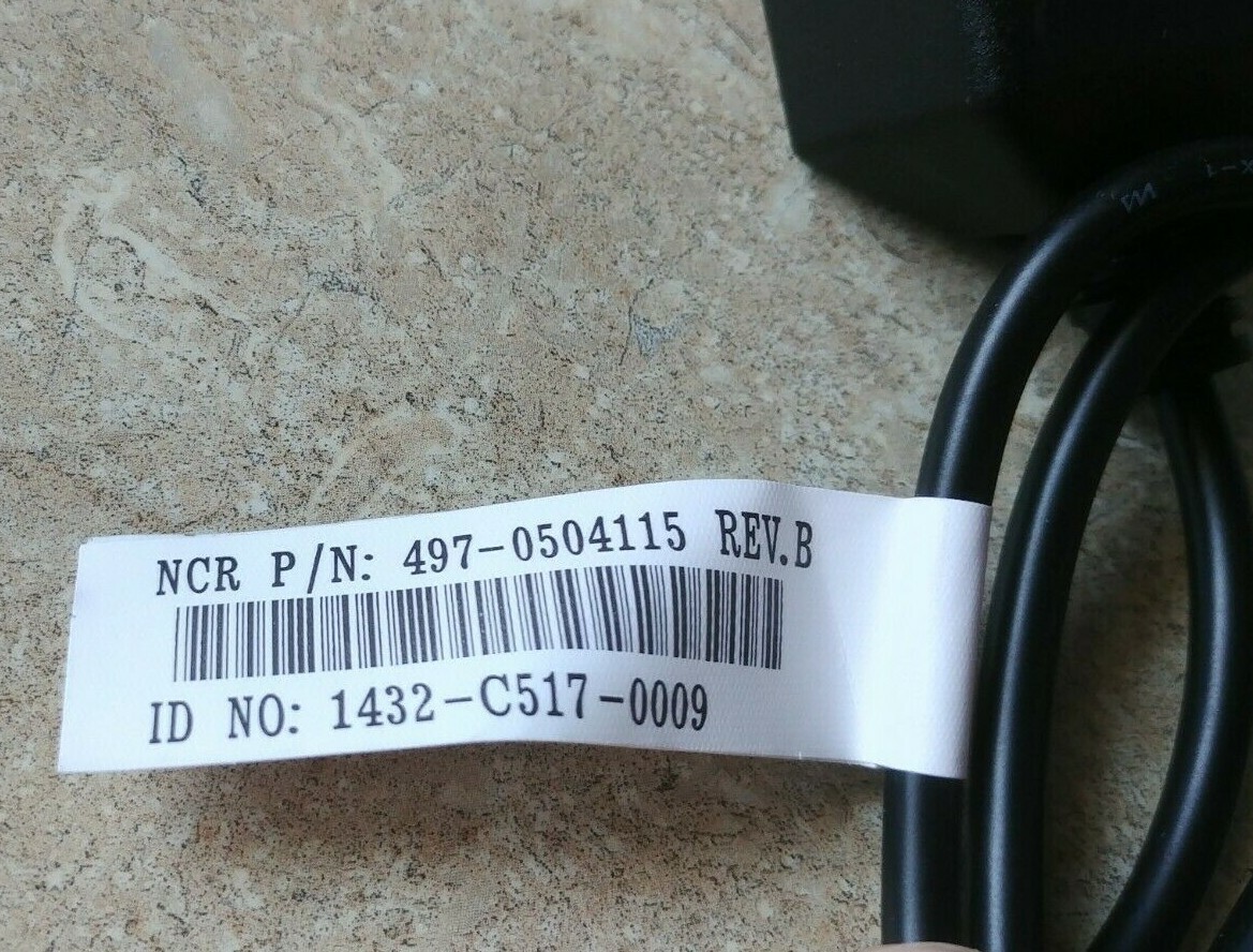 NCR 12V Dual 4-Pin CD1 CD2 Cash Drawer Splitter Cable 1432-C517-0009 497-0504115