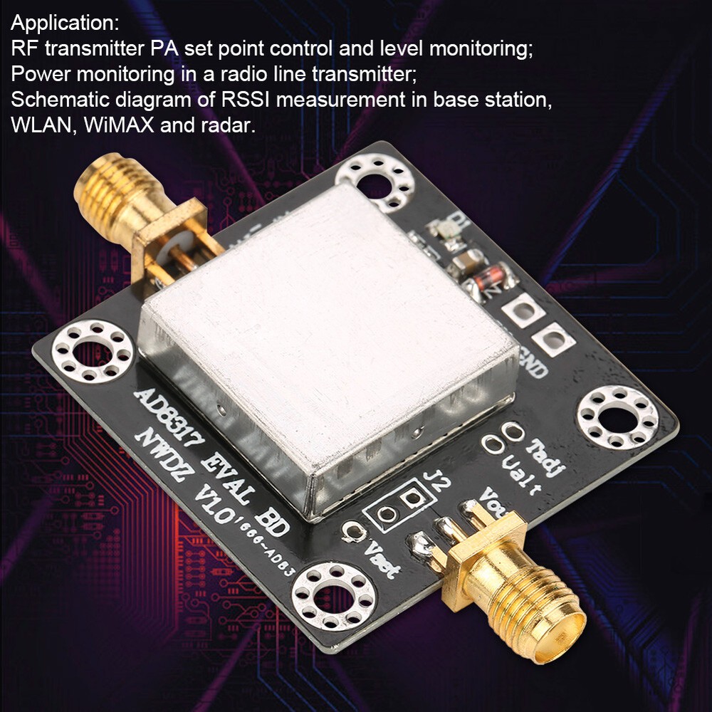1M-10GHz 60dB RF Power Meter Logarithmic Detector Controller For Amplifier