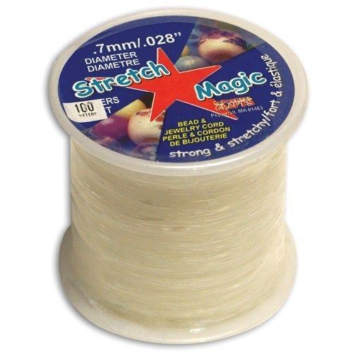 NEW! Stretch Magic Bead & Jewelry Cord 100 Meters/Pkg ~ .7mm CLEAR