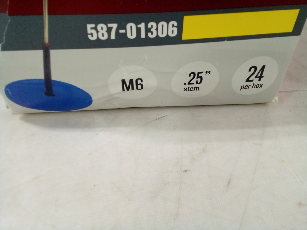 Ascot M6 1/4" Patch Plug, 24/Box 587-01306 .25" stem