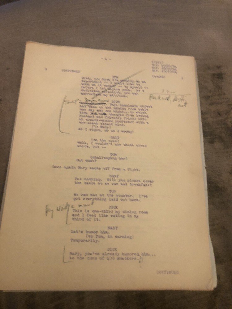 TOM, DICK and Harry Vintage TV SCRIPT