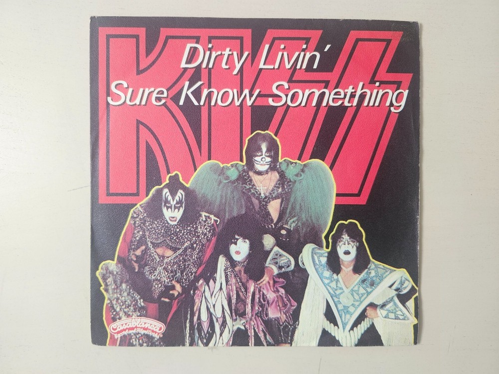 KISS RARE Vintage France 1979 Dirty Living Sure Know 7" Vinyl 45 Import CB 1226