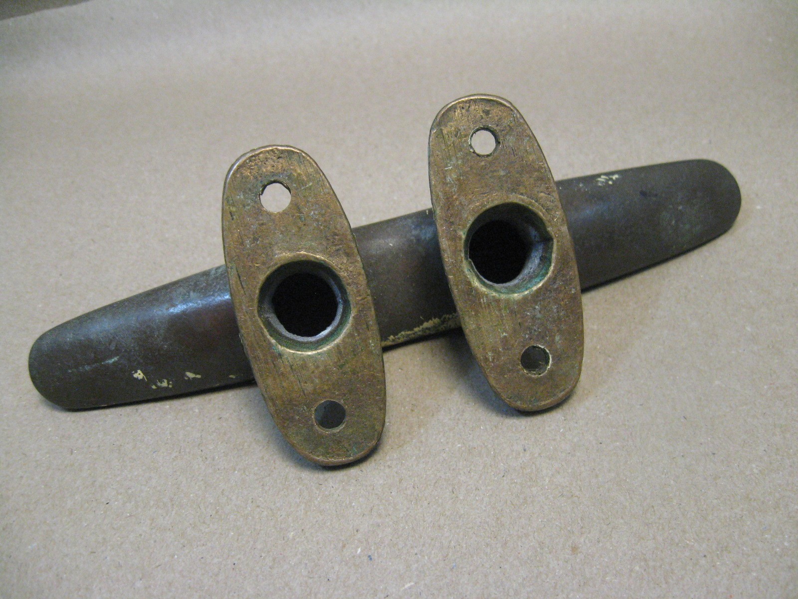 Antique Vtg 8" Solid Bronze Boat Sailboat Marine Mooring Cleat