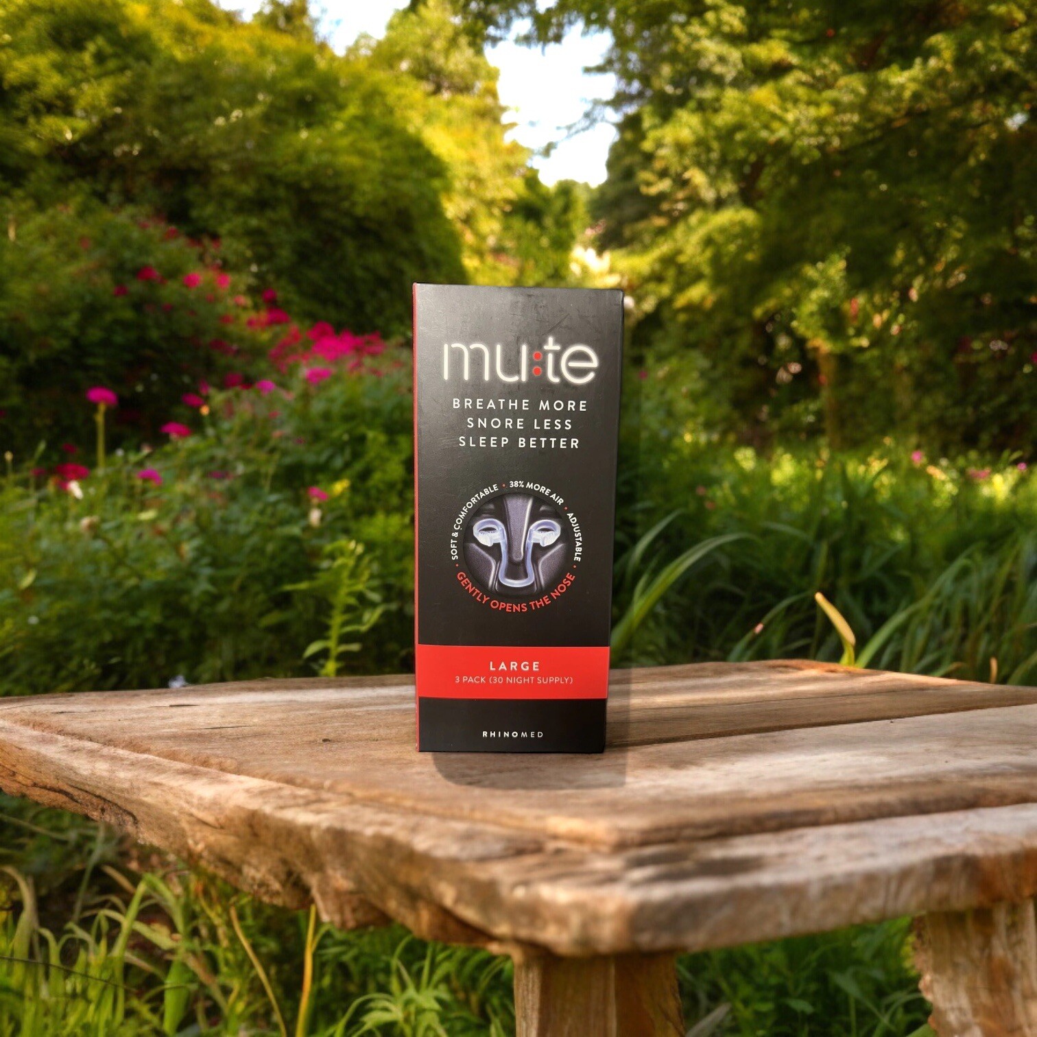 Rhinomed Mute Nasal Dilator 3 Pack Size Large New 05/2027