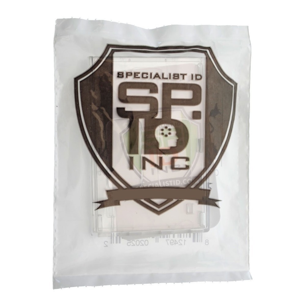 Clear Vertical Multiple Badge Holder - Top Loading Two Cards - by Specialist ID