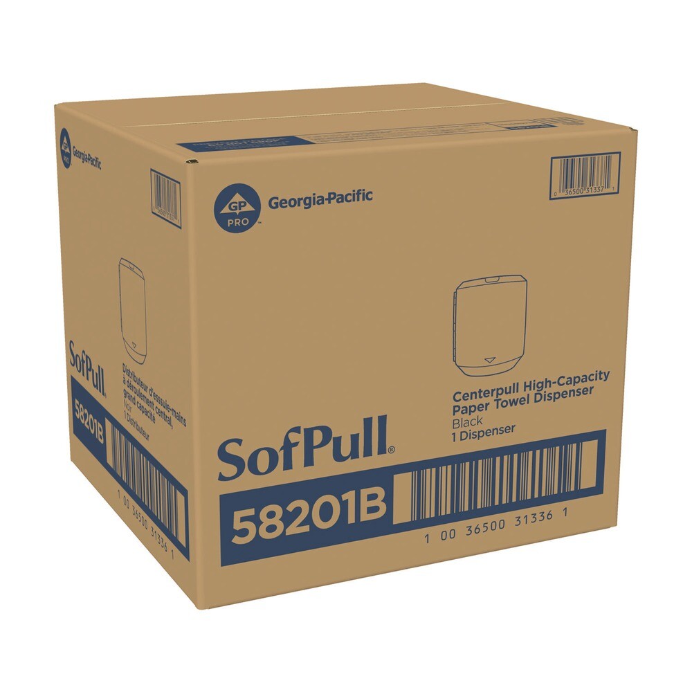 GCP 58201B SofPull CenterPull Hand Towel Dispenser - Black New