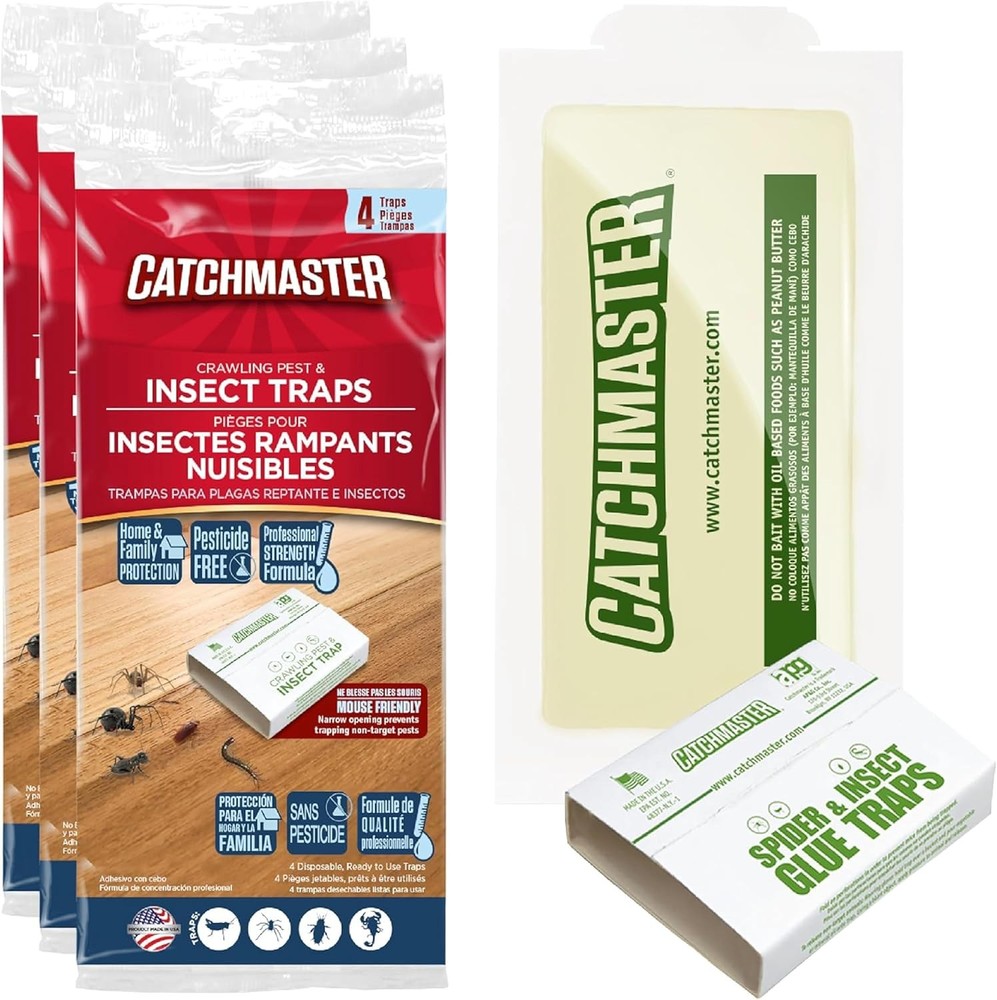 Catchmaster Crawling Pest, Spider & Insect Glue Board Traps