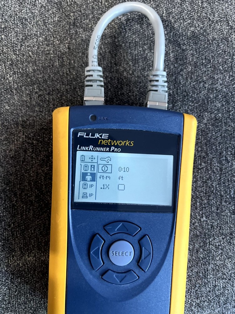 Fluke Networks LinkRunner Pro Network Multimeter + IntelliTone 200 Probe + Case