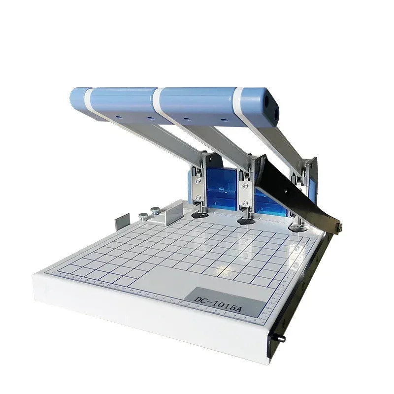 DC-1015A Manual Three-Hole File Folder Trimming Punching and Binding Machine