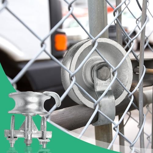 Sliding Gate Rollers, Steel Rolling Gate Hardware for 2'' (1-7/8'') Gate 2 Pack