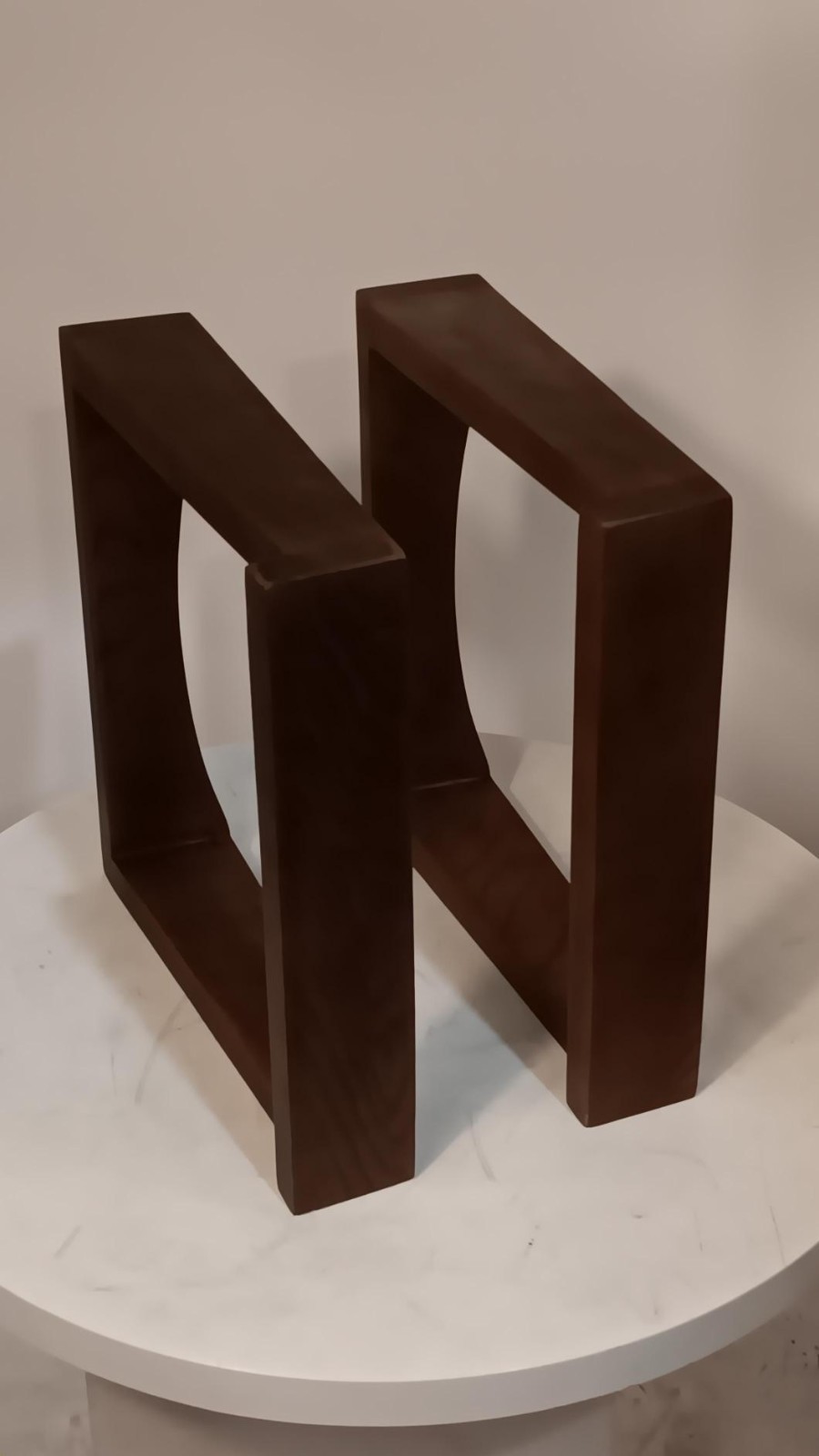 Natural Walnut Solid Wood Speaker Stands (Pair) – Fits 12" Speakers–10Yr WRT