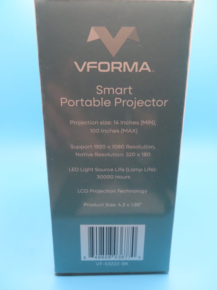 Vforma Digtal Smart Portable Projector