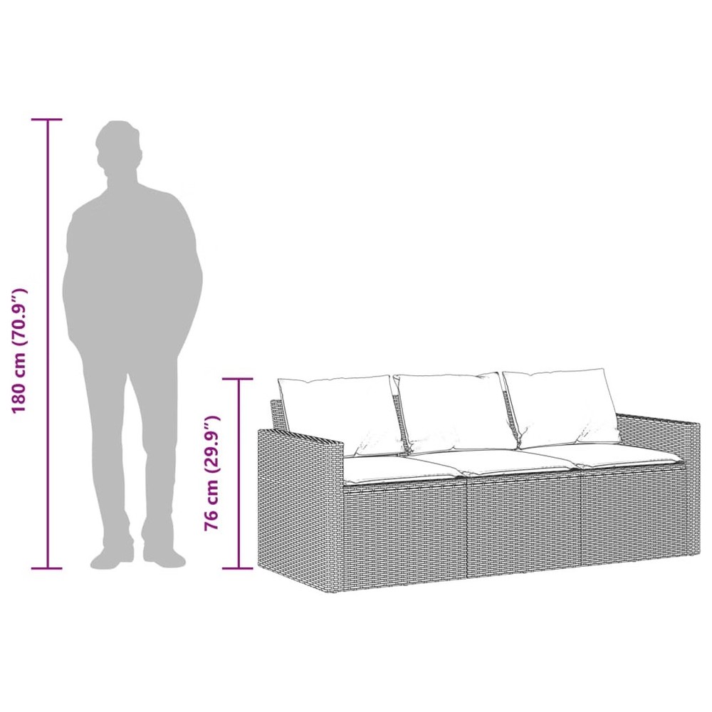 Garden Sofa Beige, Cream White