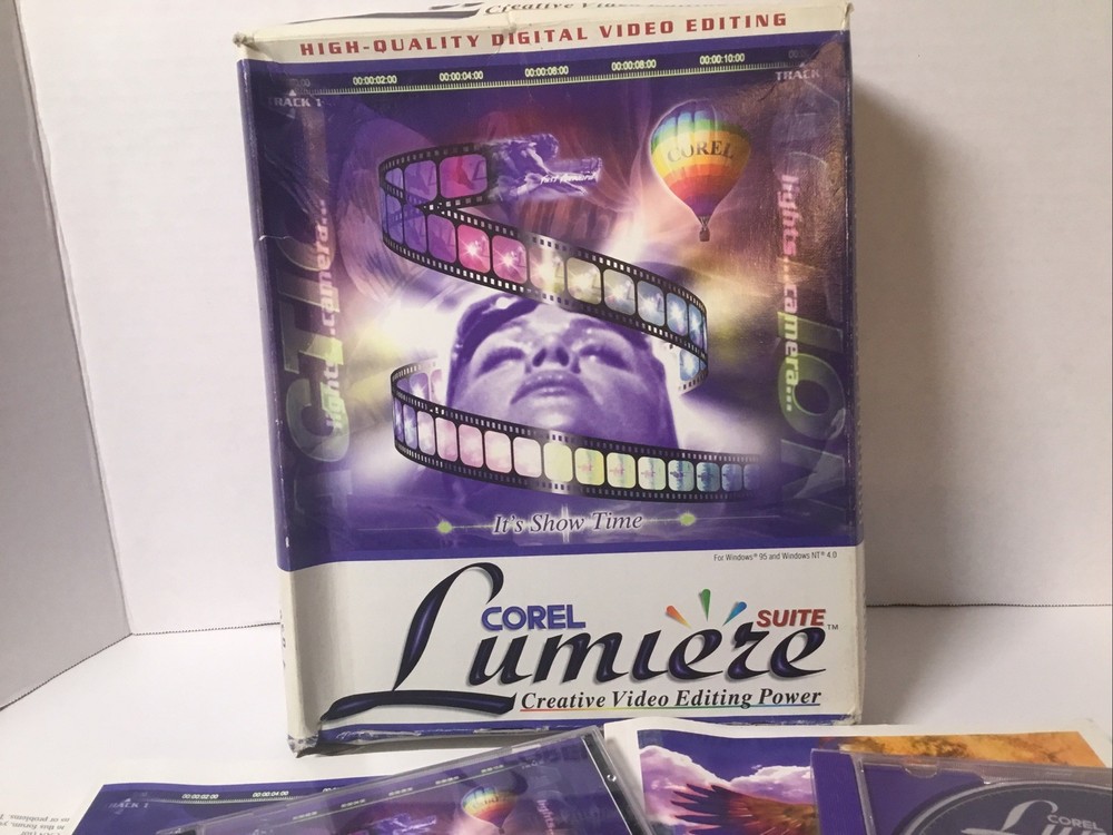 Corel Lumiere Creative Video Editing Power Manuals And CD Windows 95.