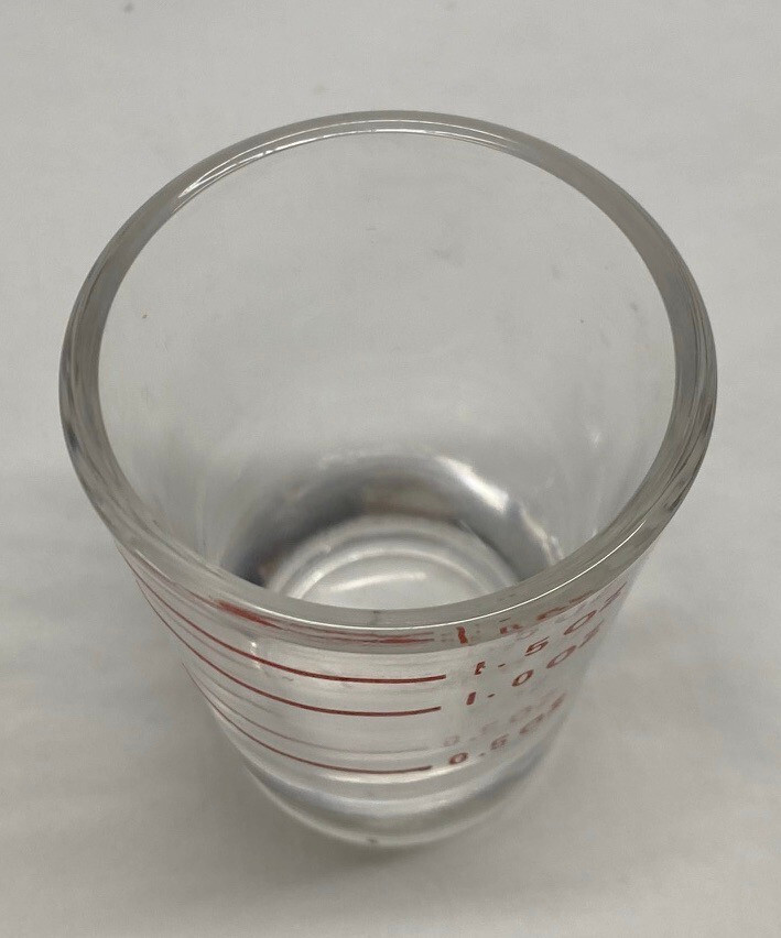 Vintage Mid Century 1.5 oz Bar/Kitchen Measuring Jigger Shot Glass