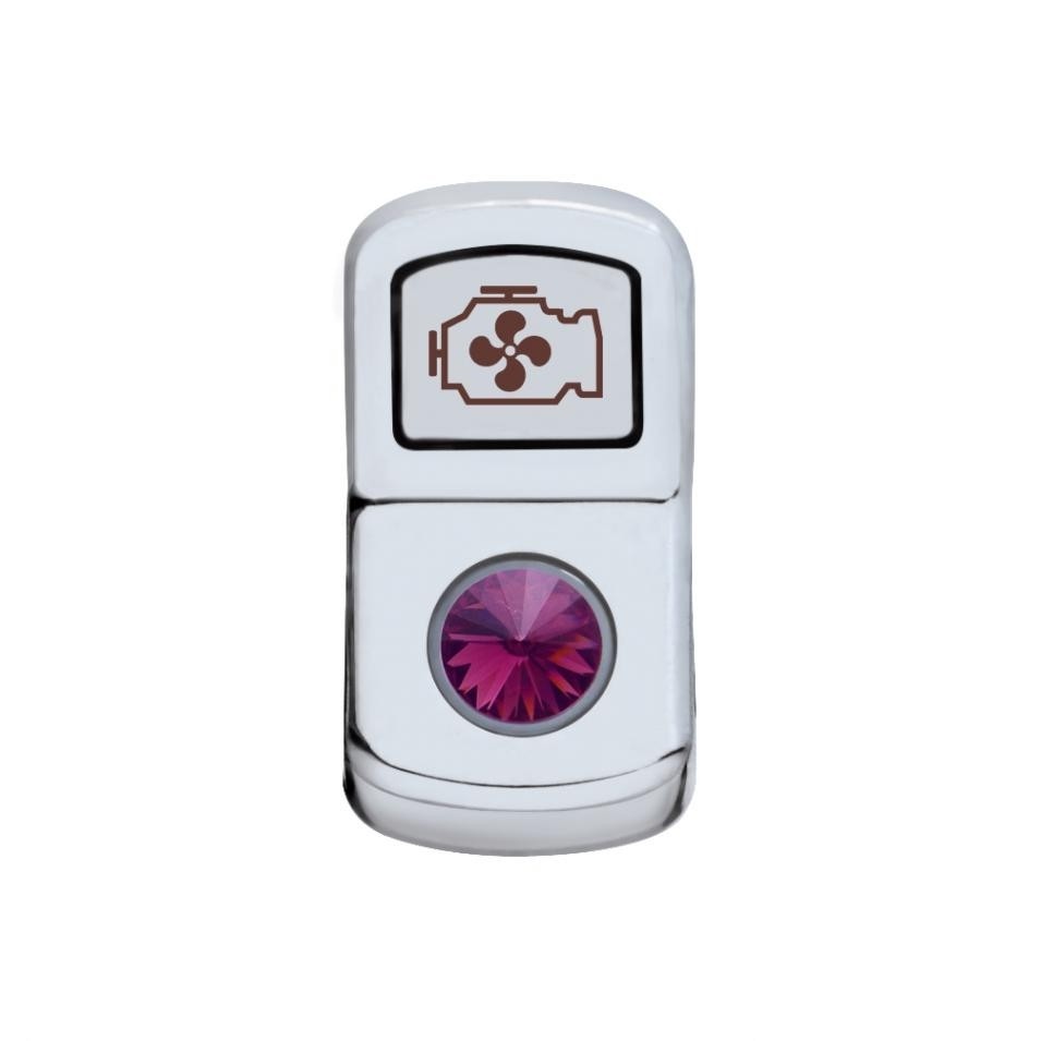 "Engine Fan" Rocker Switch Cover - Purple Diamond