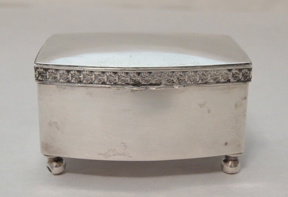 Polish Art Deco 800 Silver Footed Box