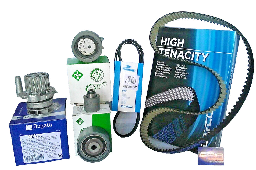 ORIGINAL DISTRIBUTION KIT (4F5) 6PCS + WATER PUMP + BELT SERV FOR AUDI A6 2.0TDI
