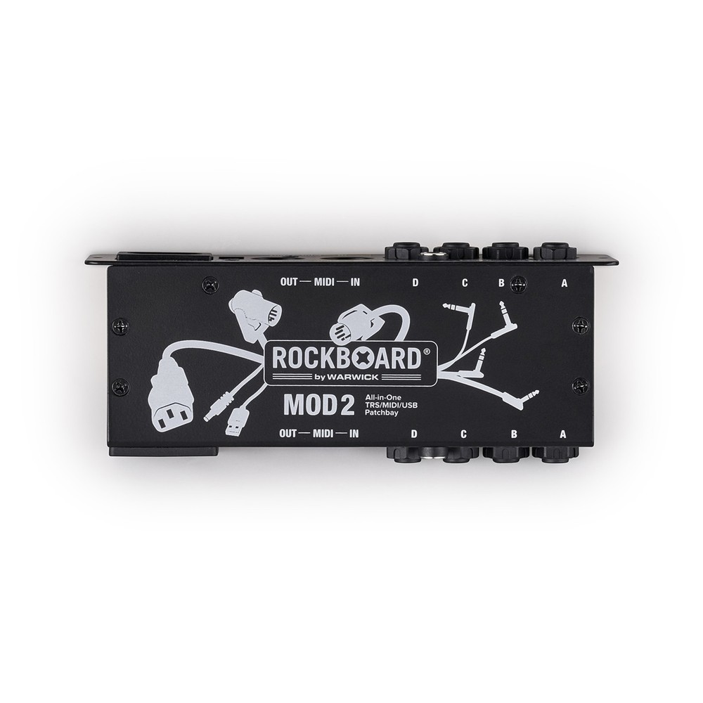 Rockboard MOD2 v2 TRS MIDI USB Patchbay (New V2 - detachable front plate)