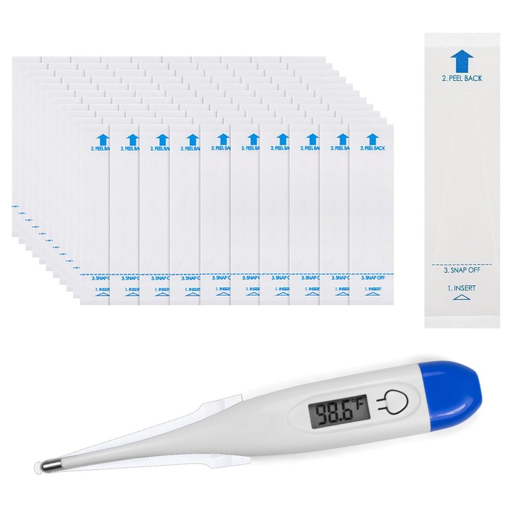 100 Pack Digital Thermometer Probe Covers Temperature Reading Sheath Sleeves