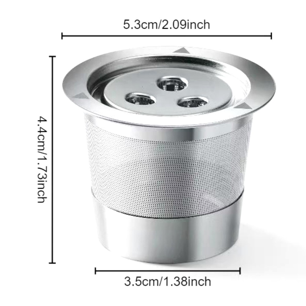 Silver Stainless Steel Capsule Filter Shell Accessory For Ninja Coffee Machine