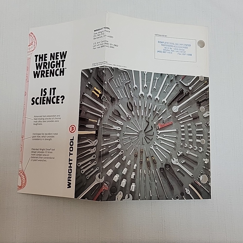 Wright Tool Catalog 1994 Hand Tools