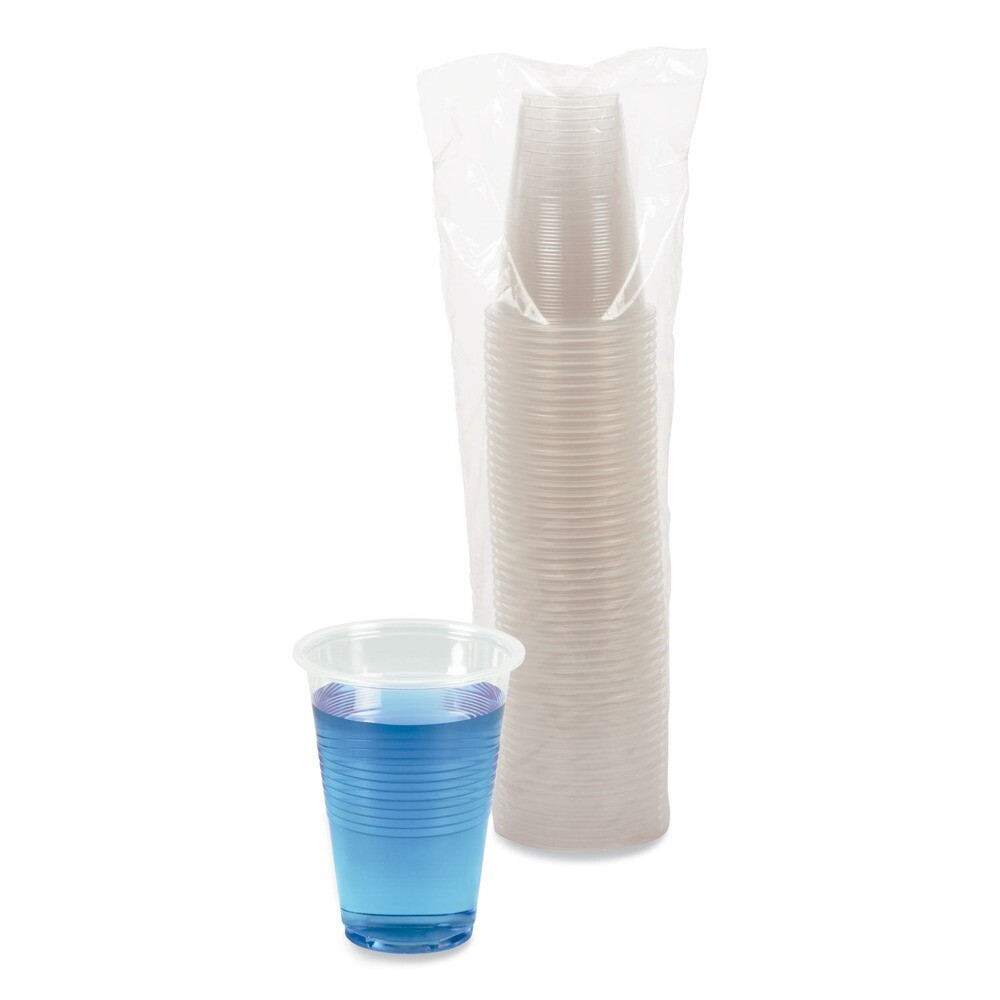 Boardwalk TRANSCUP16CT 16 oz. Plastic Cold Cups - Translucent (1000/CT) New