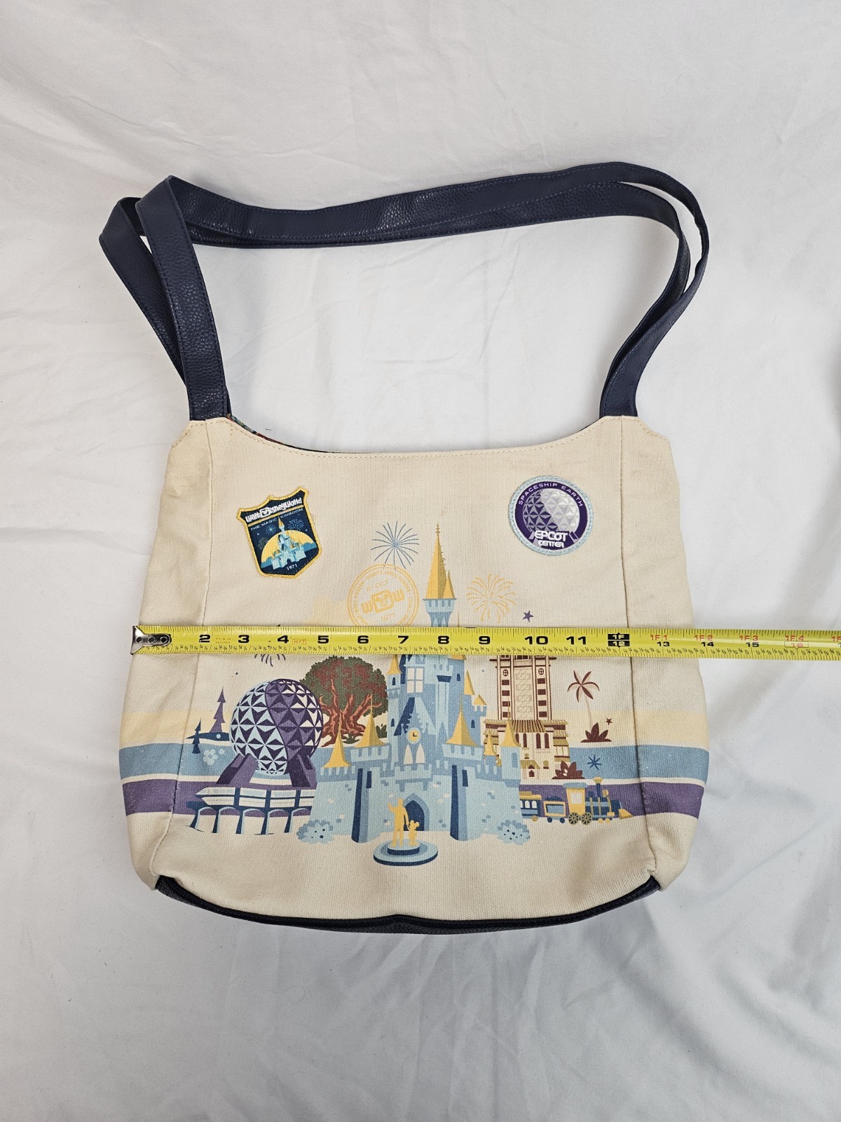 Walt Disney World Parks Discover the Magic Four Parks Canvas Tote Purse Bag