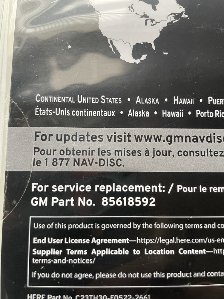 Gm 2022 navigation system map update North America