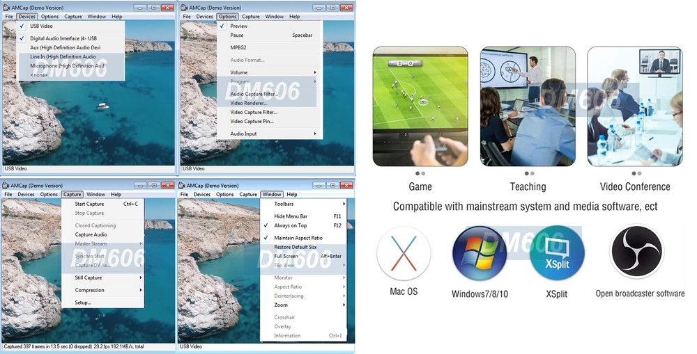 1080P Component USB 3.0 Video Capture For Windows Mac Linux