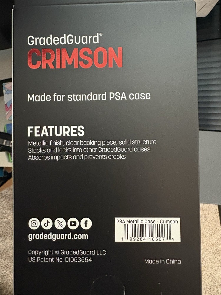 PSA Graded Guard CRIMSON Limited Edition