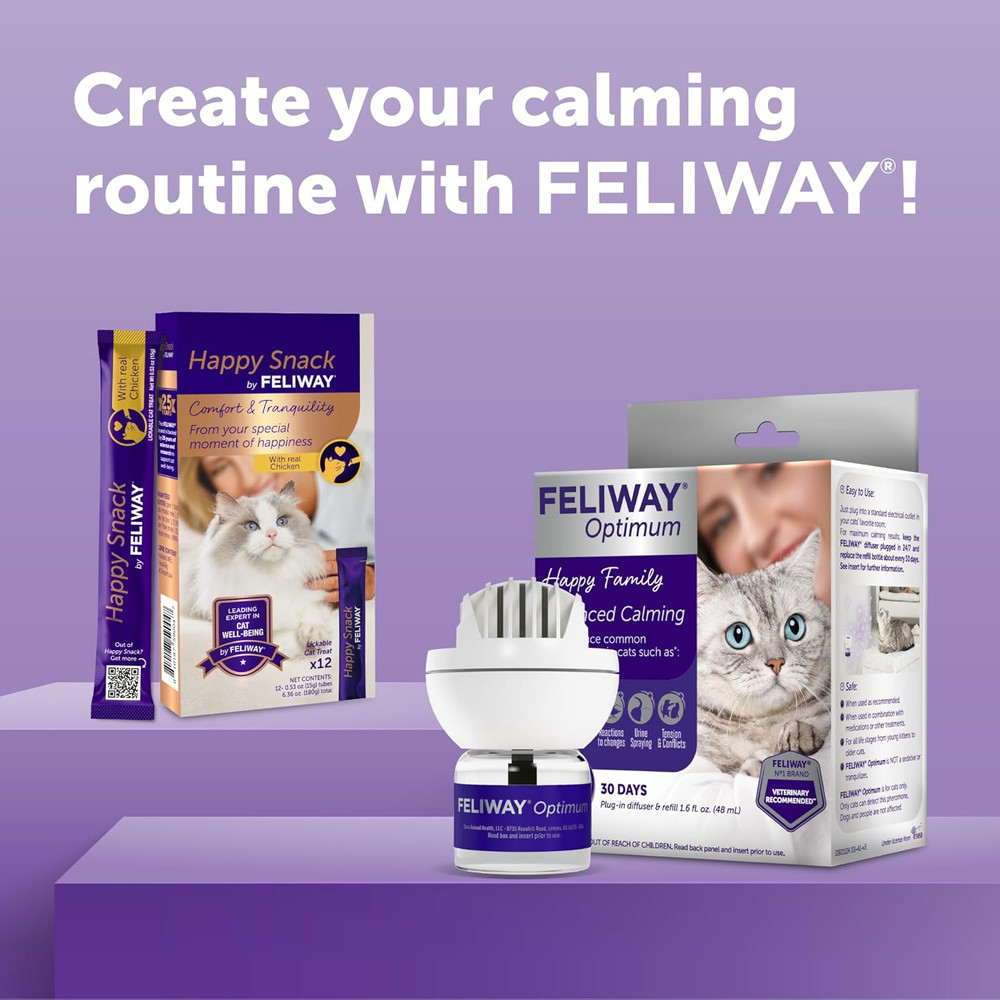 ® Optimum 30 Day Cat Calming Plug in Pheromone Diffuser Starter Kit, 48Ml - Help