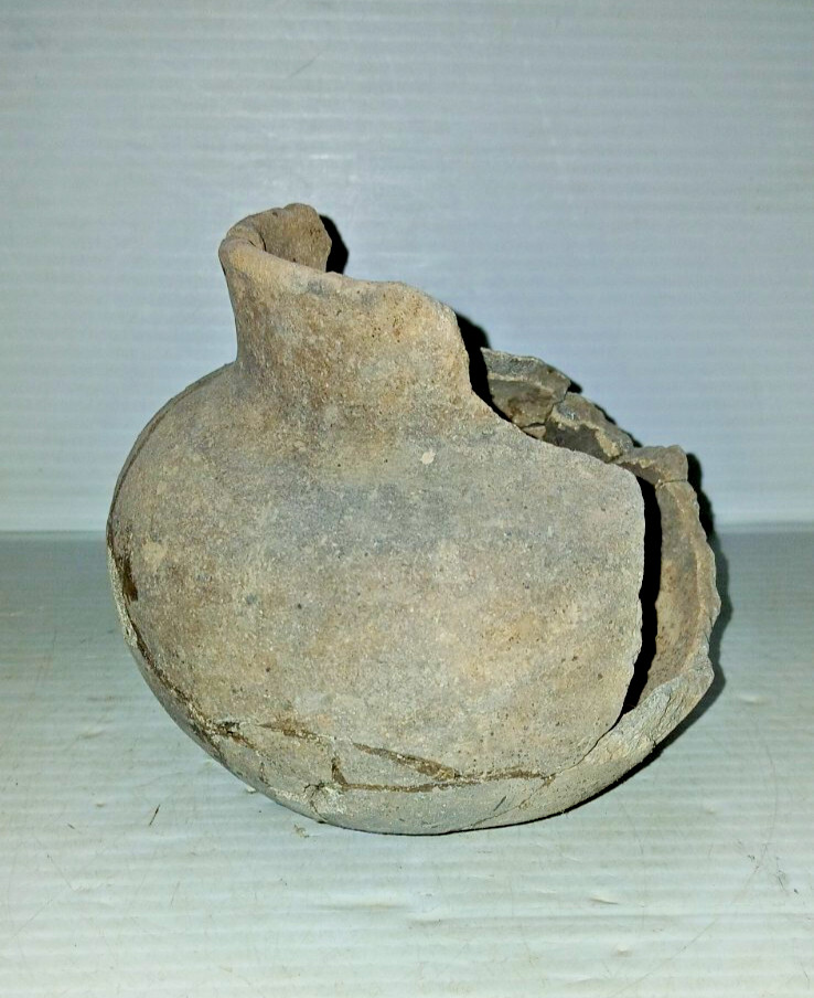 Pre-Columbian Native American Indian Mississippian Partial Pottery Jar Artifact