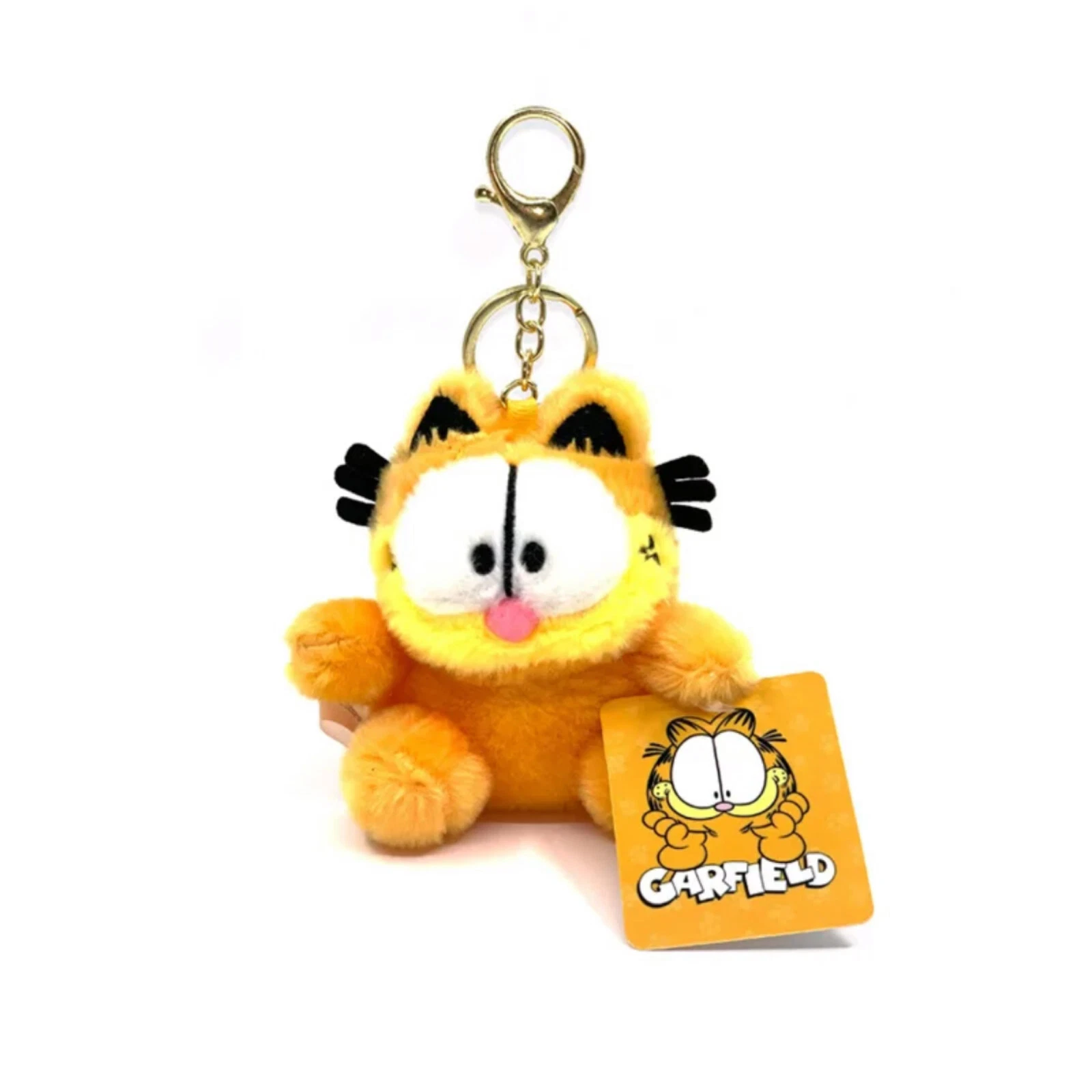 4 '' Mini Cute cartoon Garfield plush doll keychain Pendant Kid presents gifts