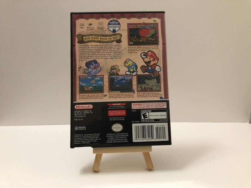Replacement GameCube Case for Paper Mario: The Thousand Year Door