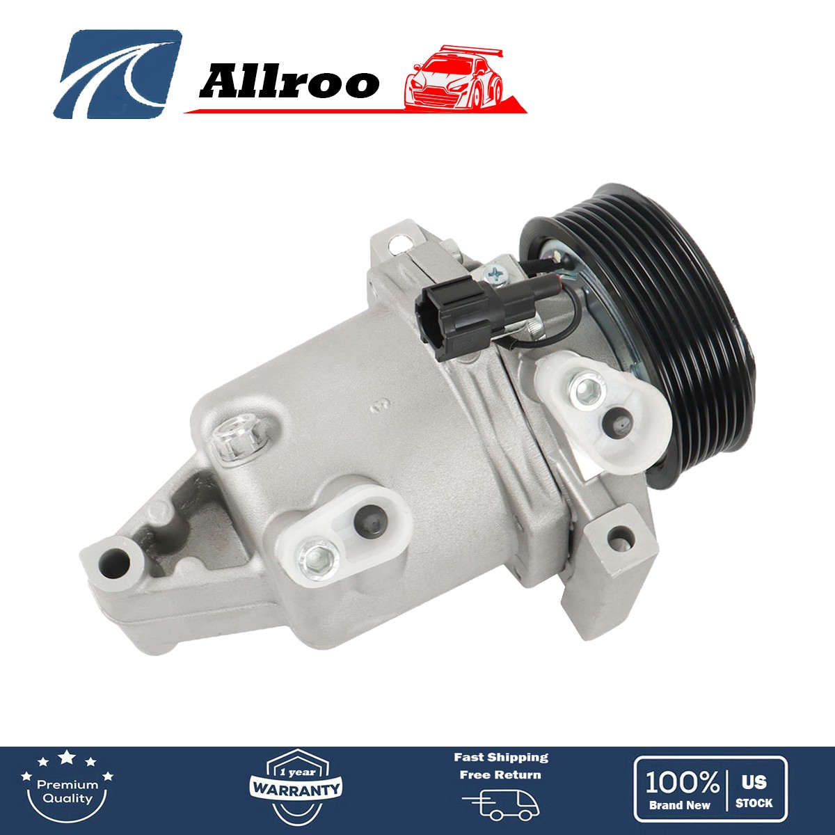 Fit For Nissan Versa 12-19 Versa Note 14-19 A/C AC Compressor with Clutch 1.6L