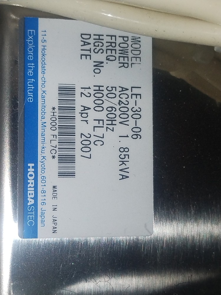 Horiba Le Series Vaporization Controller.