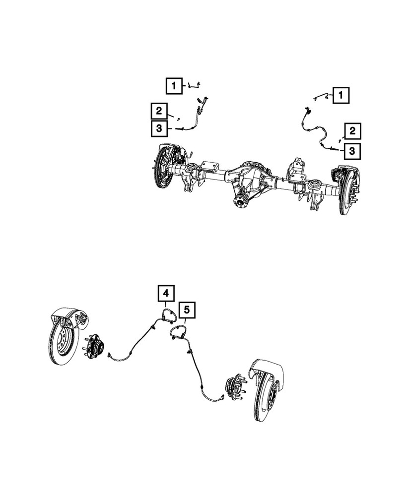 Genuine Mopar Wheel Speed Sensor 68451032AD