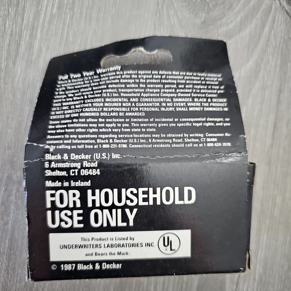 Black & Decker Home Protector Security System Glass Break Window Sensor NOS