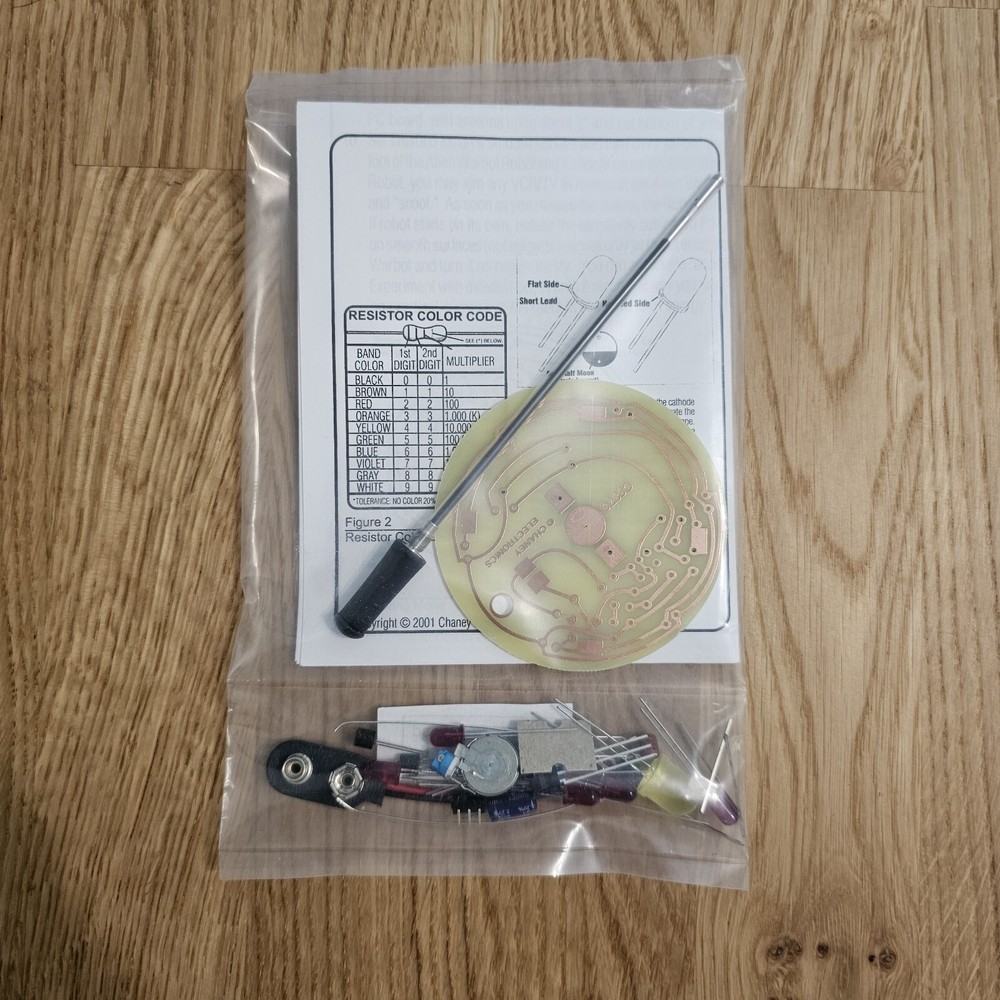 Alien Warbot Robot Kit - UNBUILT electronic project - Chaney Electronics C6870