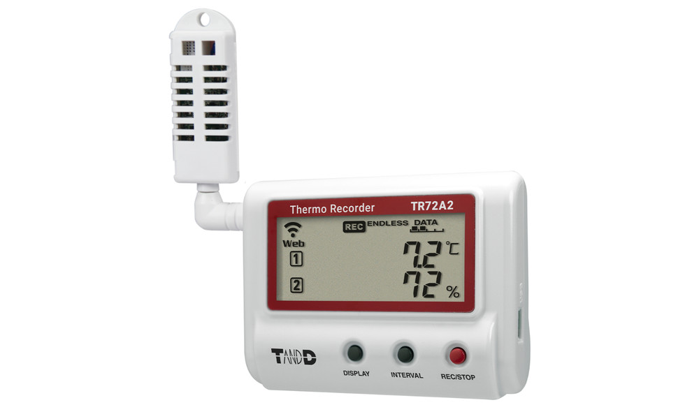 TandD TR72A2 Bluetooth & WIFi Humidity and Temperature Data Logger