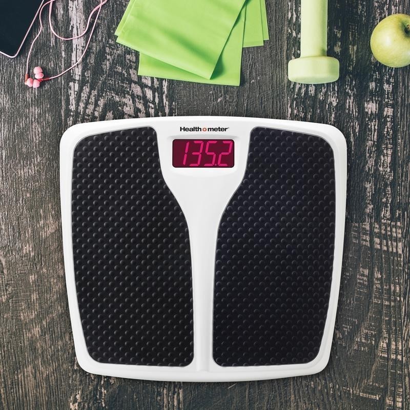Digital Body Scale 350lb Capacity Instant On Backlit Display Step-On Technology